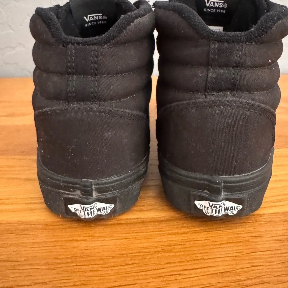 Vans Boys Black High-Top Sneakers - Picture 4 of 6